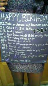 Things To Do On Your 21st Birthday Without Drinking 21st Bday To Do List 21st Birthday Checklist 21st Birthday List 21st Bday Ideas