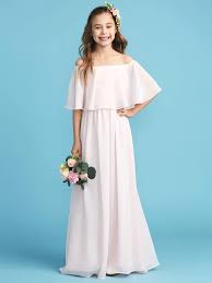 Lightinthebox A Line Princess Off Shoulder Floor Length Chiffon Junior Bridesmaid Dress Junior Bridesmaid Dresses Bridesmaid Dresses Online Bridesmaid Dresses