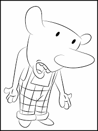 Click on the coloring page to open in a new window and print. Coloring Book Catdog 4