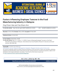 Employee turnover rate is the percentage of employees who leave an organization or company during a determined time frame. Pdf Factors Influencing Employee Turnover In The Food Manufacturing Industry In Malaysia
