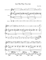 Bruno Mars Just The Way You Are Piano Notes Print And Download In Pdf Or Midi Just The Way You Are Bruno Mars Free Sheet Music For Alto In 2020 Saxophone Sheet Music Saxophone Notes Alto Saxophone Sheet Music