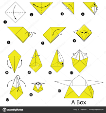Ver más ideas sobre origami, origami paso a paso, manualidades origami. Descargar Paso A Paso Las Instrucciones De Como Hacer Una Caja De Origami Ilustracion De Stock Origami Box Origami Box Instructions Origami Box Easy