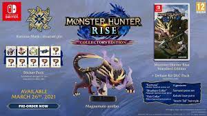 The collector's edition features a mixture of digital and physical goods. Monster Hunter Rise Collectors Edition Nintendo Switch Amazon De Games