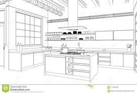 How to utilize modern kitchen design in your home. Modern Kitchen Room Drawing Novocom Top