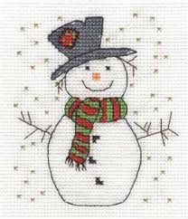 Picture Inspiration Only Snowman Cross Stitch Pattern