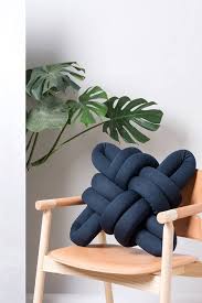 Dark Blue Knot Pillow Knot Pillows Knot Cushions Dark Etsy In 2020 Knot Pillow Knot Cushion Dark Blue Throw Pillows