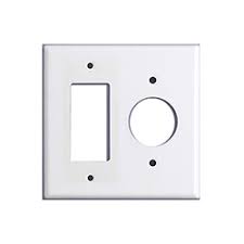 Midway and jumbo sizes provide helpful options to cover wall imperfections. Mulberry 86442 2 Gang 1 Single Receptacle 1 Decora Gfi Metal White Wall Plate