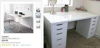 The ikea linnmon/alex desk to be exact. Easy Ikea Alex Desk Hack Emilyeveryday Ikea Alex Desk Alex Desk Desk Hacks