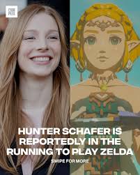 This would be the perfect casting 🔥 Hunter Schafer is reportedly being  eyed to play Princess Zelda in the live-action 'LEGEND OF ZELDA' film What  are your thoughts? Via @complexpop