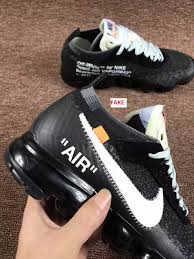 Off White Air Force 1 Black Real Vs Fake Scary Good Fake Off White Nike Air Vapormax Sneakers Are On The Market White Nikes Nike Nike Air Vapormax