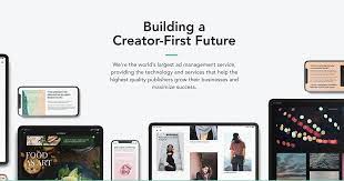 Branding + website by coded creative. Cafemedia Building A Creator First Future