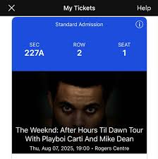 Weekend floor ticket for sale tonight at Rogers