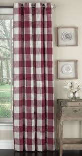 Black And White Plaid Curtains Walmart Buy Traditional Elegance Vintage Check Grommeted Window Curtain Panel In Red 53 W X 84 L At Walmart Curtains Curtains Living Room Pioneer Woman Kitchen Decor