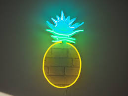 Nick Ede S Neon Pineapple Light Neon Signs Neon Light Signs Neon Art