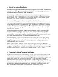 Sejarah bola basket dan perkembangannya. Basket