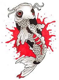 Dead Fish Koi Fish Drawing Dead Fish Fish Drawings