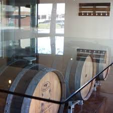 Conference Room Table 500lb Sheet Of Glass On Top Of 3 Old Wine Barrels Wine Barrel Furniture Dining Table Bases Glass Top Table