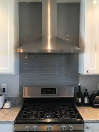 Our Kitchen Reno Glass Backsplash Behind The Gas Stove And Range Hood Kitchen Cooktop Stove Backsplash Behind Stove Backsplash