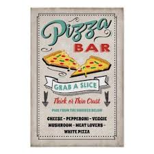 Pizza Slice Bar Party Sign Zazzle Com Party Signs Pizza Slice Create Sign