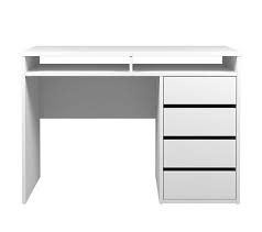 Bureaux Bureau Droit Best Lak Blanc Laque Achat Meuble Bureau Blanc Etagere Bureau