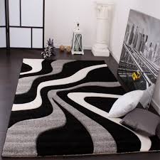 11 mm das flormaterial besteht aus. Design Teppich Schwarz Weiss