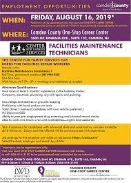 The library will continue contactless curbside services. One Stop Career Center Employment Opportunity Event Camden County Nj