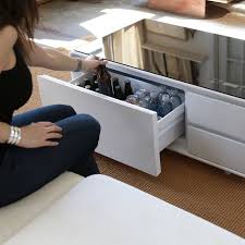 Smart Coffee Table With Storage In 2020 Coffee Table Refrigerator Modern Coffee Tables Refrigerator Drawers