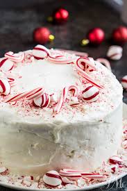This peppermint stick christmas candy platter could be used as a divided plate. Peppermint Candy Three Layer Cake Call Me Pmc