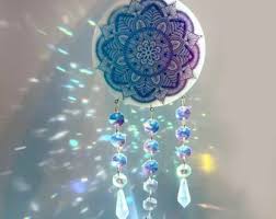 3d epoxy wall decoration gem purple. Purple Resin Art Etsy