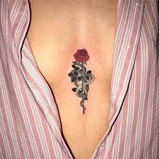 Rosetattoos Pinterest Cmbenney Chest Tattoos For Women Sternum Tattoo Tattoos