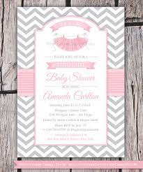 Instantly customizable baby shower invitations with over 150 different color and over 100 different font choices at basicinvite.com. Tutu Cute Baby Shower Invitation Chevron Pink Grey Girl Etsy Tutu Baby Shower Baby Shower Invitations Tutu Baby Shower Invitations