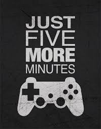 gamer wall art just five more minutes 8x10 or etsy gamer quotes video game print gamer