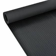 Seveni bodenschutzmatte, bürostuhlunterlage transparent rutschfest 0.5mm schreibtischstuhl unterlage wasserdicht hochwarmfest für hartböden fliesen parkett(90x90cm/35.43x35.43in). Gummimatte Bodenschutzmatte Riefenmatte Antirutschmatte Fussmatte 5x1m