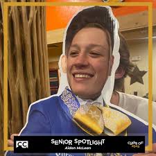 EDITED caption: Turns out this is actually a Pre-Senior Spotlight,  submitted three years early! ••• Aiden McLean (first-year) he/him  Major/Minor: Molecular Biology and Computer Science Q: Describe how you  felt when you