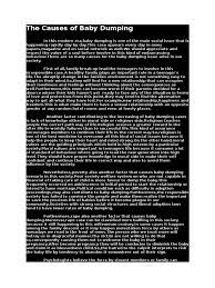 Maybe you would like to learn more about one of these? The Causes Of Baby Dumping Adolescence Adoption