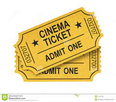 Resultado De Imagen Para Boletos De Cine En Blanco Png Cinema Ticket Movie Tickets Cinema