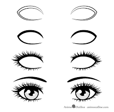 Drawing eyelashes with single strokes, use a sharp h pencil to lightly plan out the shape of the lash and then follow that guideline using a mechanical pencil with darker lead. How To Draw Anime Eyelashes Step By Step Animeoutline