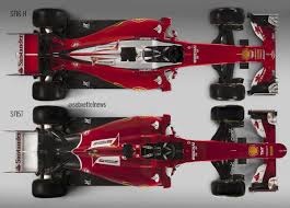 The chassis was designed by rory byrne, giorgio ascanelli, aldo costa, marco fainello, willem toet and nikolas tombazis with ross brawn playing a vital role in leading the production of the car as the team's technical director and paolo martinelli assisted by giles simon leading the engine. Sebastian Vettel 5 On Twitter Comparison Ferrari Sf16 H Vs Ferrari Sf15 T F1 Vettel Raikkonen Https T Co J8lbpchvej