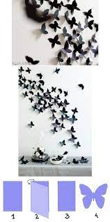 Butterflies decorations transform the atmosphere and decor style of a room. Diy Butterfly Interior Decor Diy Butterfly Decorations Decor Tutorials Decor Crafts