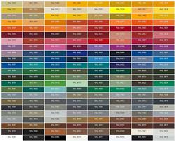 Ral Colour Chart Warwick Glass Induced Info
