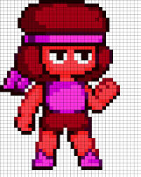 Ruby By Urcujiro On Kandi Patterns Perler Beads Fuse Bead Patterns Perler Bead Templates