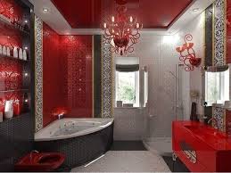 En Iyi Kirmizi Siyah Luks Banyo Modelleri Luks Banyolar Kirmizi Banyo Banyo