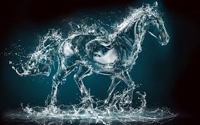 3d Horse Wallpaper Water Art Horse Wallpaper Art Wallpaper