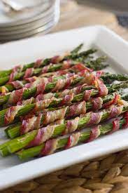 Can T Go Wrong With Two Ingredient Recipes And Everyone Loves Bacon Bacon Asparagus Sidedish Recipes Bbc Good Food Recipes Appetizers Easy