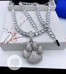 White gold plated butterfly tennis chain. Tennis Chain In Surulere Jewelry Brothersman Worldwide Ventures Jiji Ng