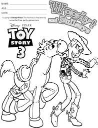 Dogs love to chew on bones, run and fetch balls, and find more time to play! Toy Story Coloring Pages Woody And Bullseye Having Fun Coloring Library