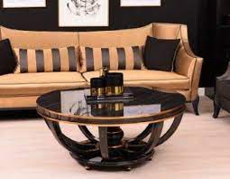 Sicherer stand dank des stabilen. Casa Padrino Luxus Barock Couchtisch Schwarz Gold O 107 X H 50 Cm Runder Massivholz Wohnzimmertisch Im Barockstil Barock Mobel Kaufen Bei Demotex Gmbh