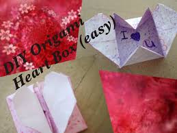 Easy step by step easy origami birthday card. Diy Origami Heart Box Secret Message Easy 15 Steps Instructables