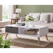 Crafted by safavieh, this coffee table is destined to become a future classic. Furniture Of America Bjua Modern Grey Drawer Coffee Table Overstock 13536471
