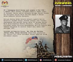 Kami faham, penampilannya adalah sebagai penghormatan kepada mendiang bapanya. Mindef Malaysia On Twitter Apabila Memperkatakan Tntg Sejarah Tokoh Tokoh Pahlawan Negara Yg Menentang Komunis Pastinya Nama Seorang Individu Iaitu Pegawai Waran 1 Mendiang Temenggong Datuk Kanang Anak Langkau Antara Yg Menjadi Sebutan